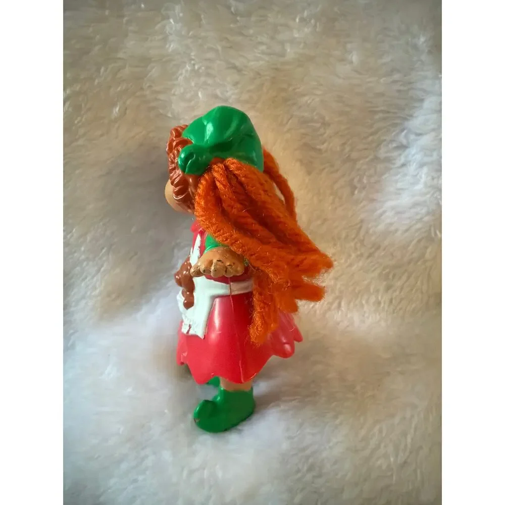 Vintage 1994 Cabbage Patch Kids PVC Figure Red Hair Firewood Teddy Apron 3